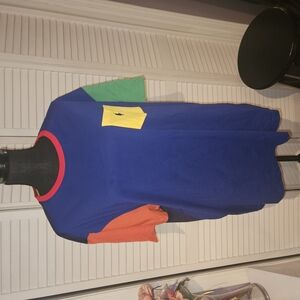 Ralph Lauren Color Block Tee - Blue, Green, Orange